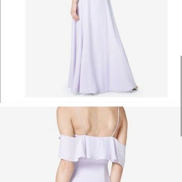 NWT Lavender Fame and Partners Long Wrap Dress, Size 6, wedding guest, prom - Picture 9 of 10